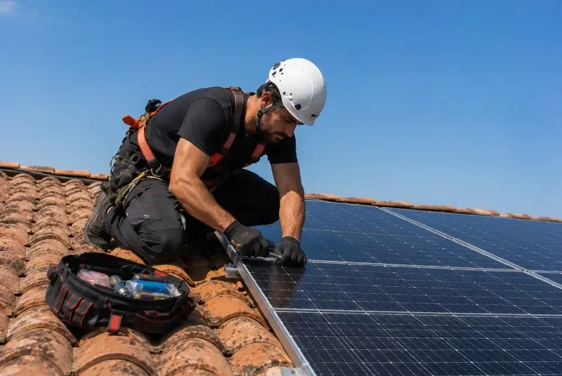 Maintenance et monitoring de panneaux solaires à Thurins